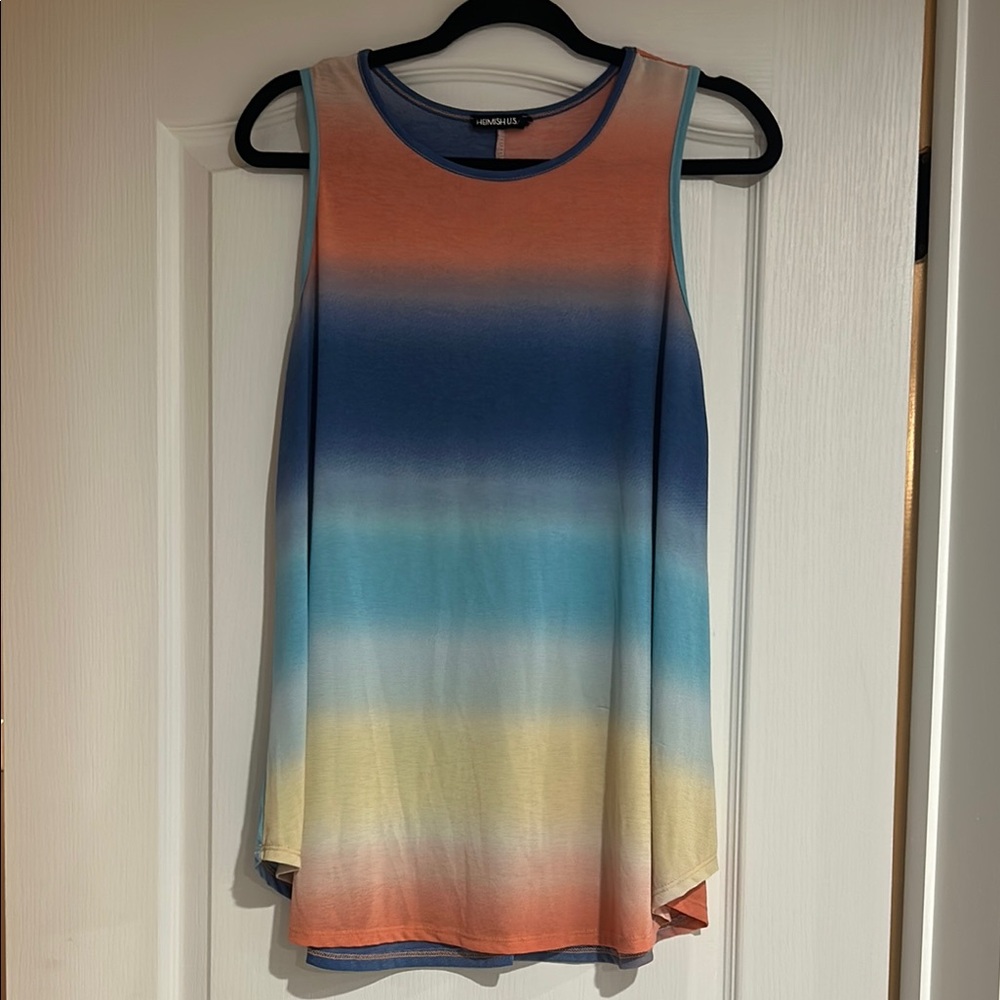 Ombre Sleeveless Tank Top - Multicolor